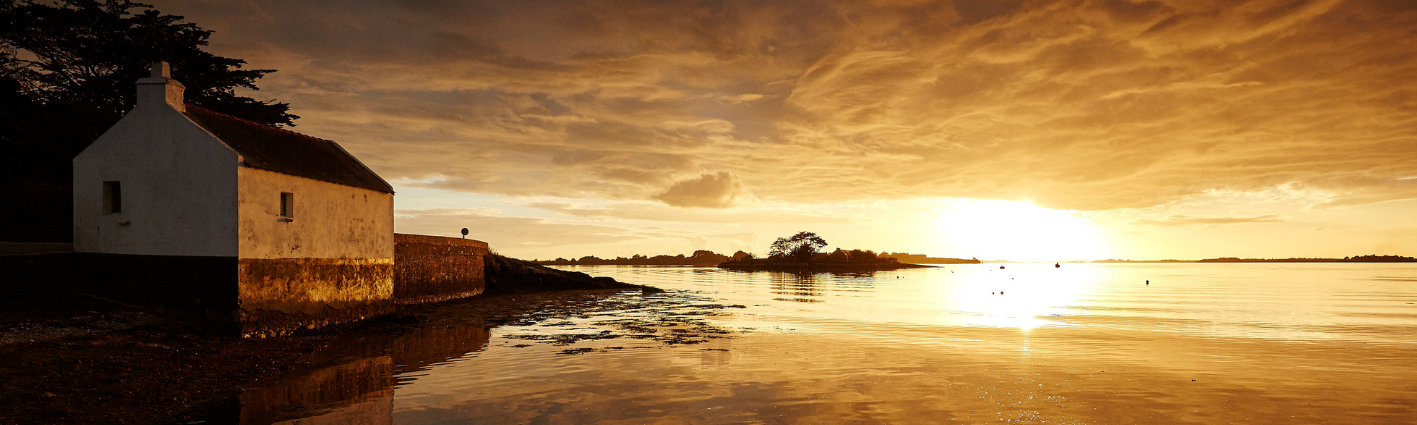 Coucher du soleil golfe du Morbihan